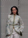 Olive Green Beldi Short Kimono