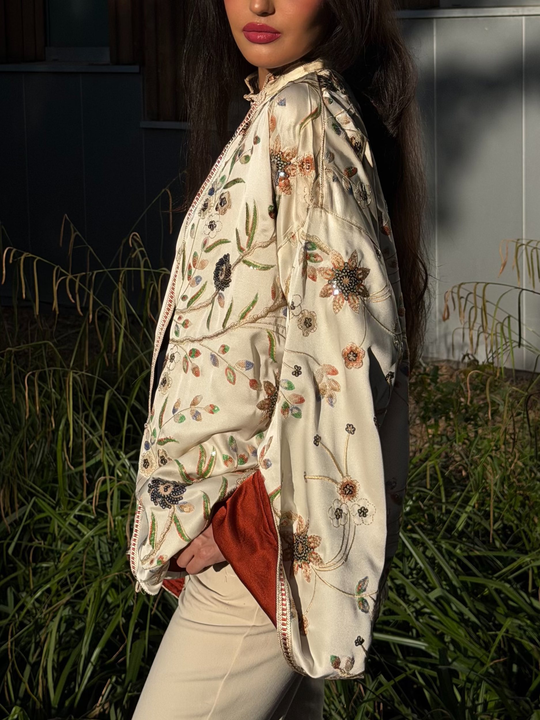 Cream Mandarin Jacket