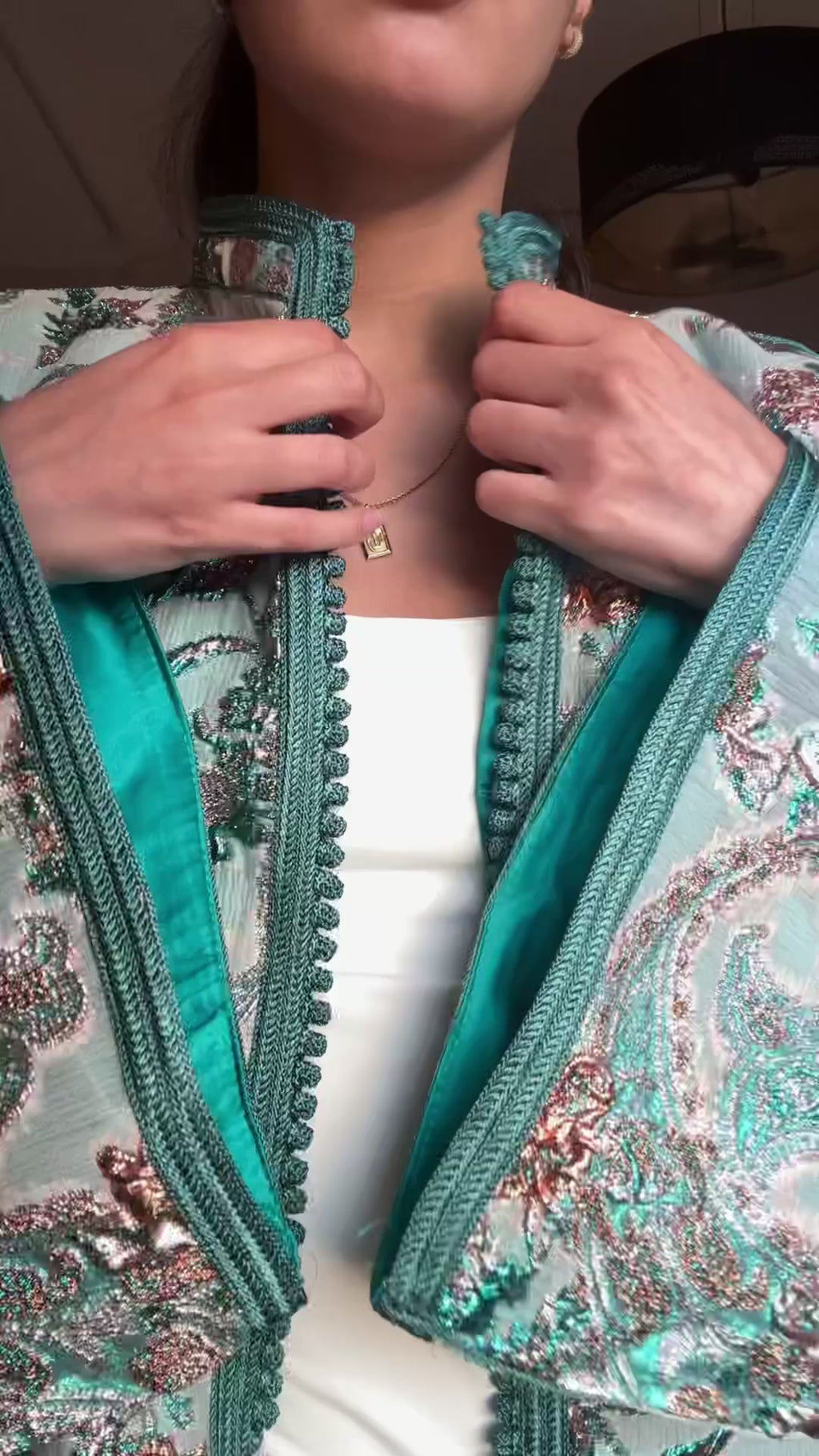 Acqua Green Beldi Short Kimono