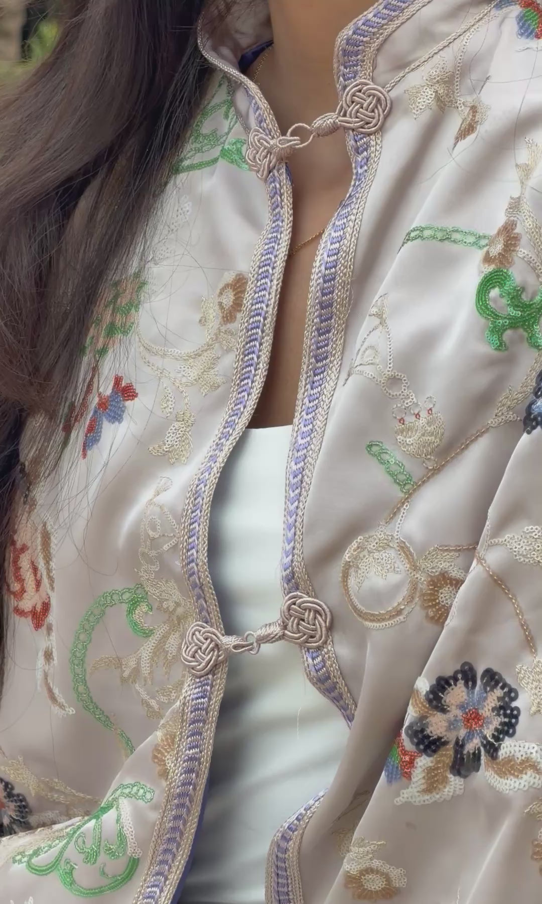 Light Grey Mandarin Jacket