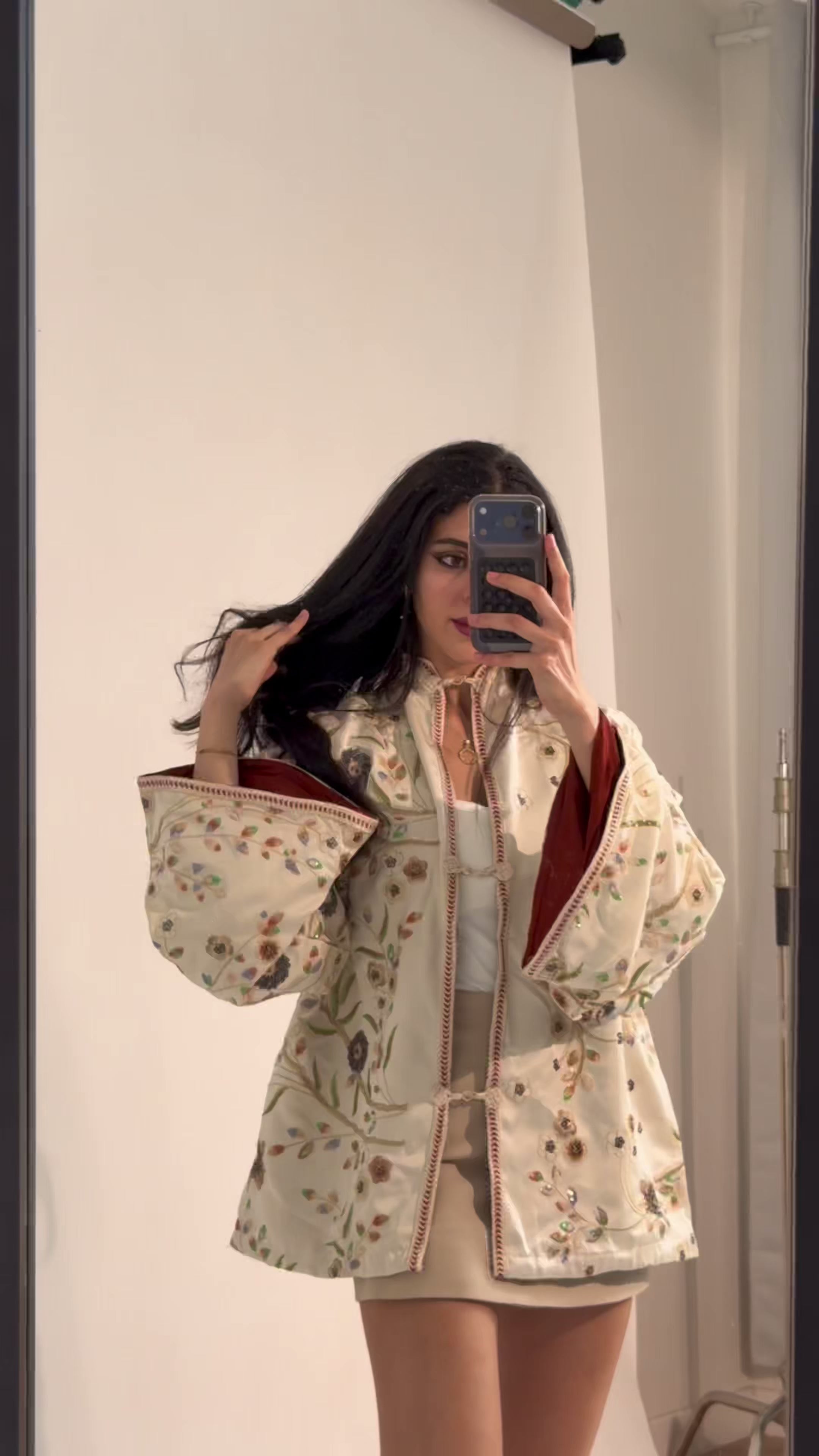 Cream Mandarin Jacket